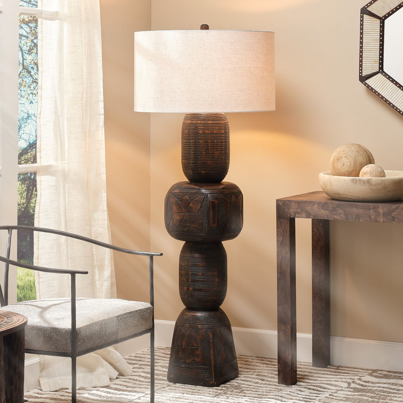 Totem Floor Lamp, Dark Black