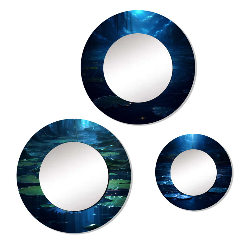 Akira Metal Round Mirror