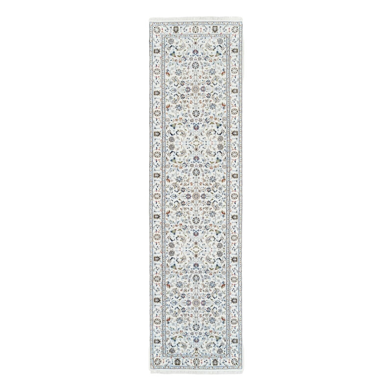 Tapis de couloir en laine et soie 2 pi 10 po x 10 pi Nain 4F98783118F74D8E968B2224059B134E