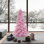 Arbre de Noël artificiel en sapin rose