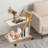 2 Tier Foldable Storage Rack Removable Floor Storage Rack for Bathroom Living Room-505021866