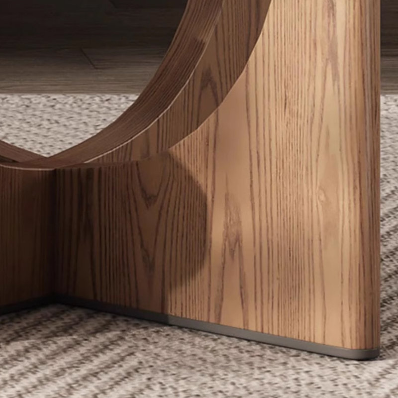 Table basse haut de gamme en marbre de luxe clair, Noir