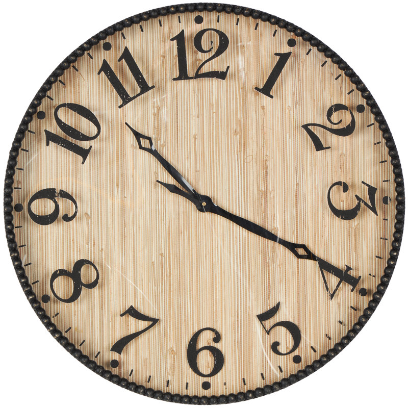 Horloge murale Cole, Brun / noir