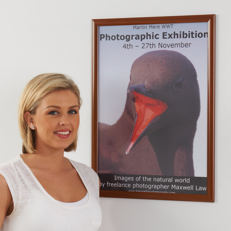 Busygrip Wood Look Poster Frame, 59.4 cm H x 42 cm W