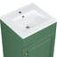 Meuble-lavabo de 20 po avec lavabo, tablette de porte d'armoire et installation réglable. Trop-plein de texture en céramique. Pour un fonctionnement sans bruit. Lavabo autoportant à assemblage autonome. Configuration.-2057643656
