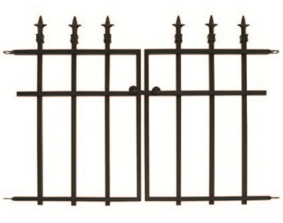 68 cm H x 93 cm W Steel Gate Fencing