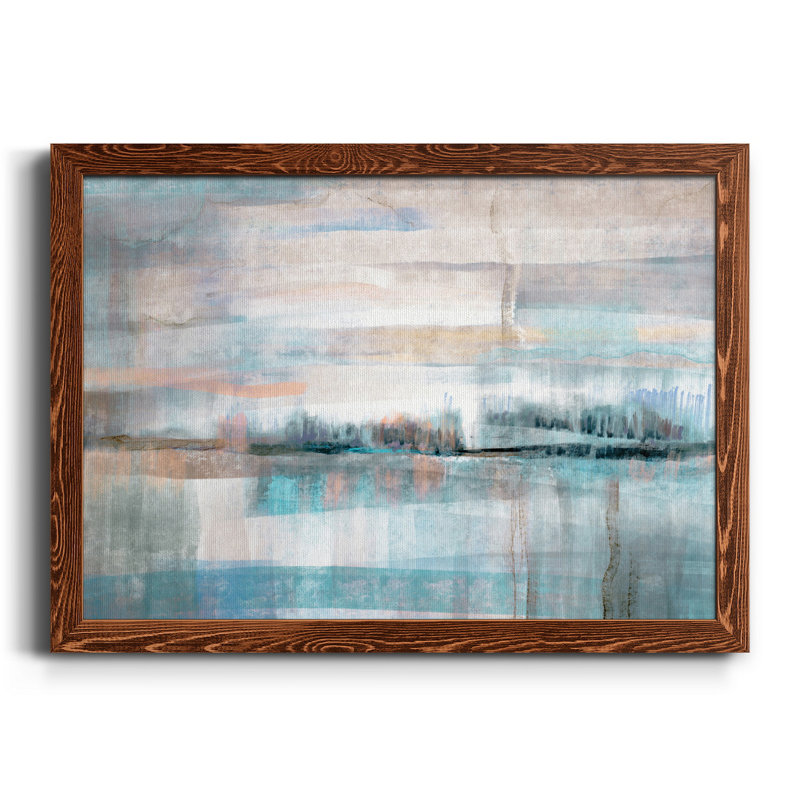 Pastel Valley - Peinture sur toile encadrée, H 31,5 po x l 23,5 po x P 1,5 po, Toile encadrée érable