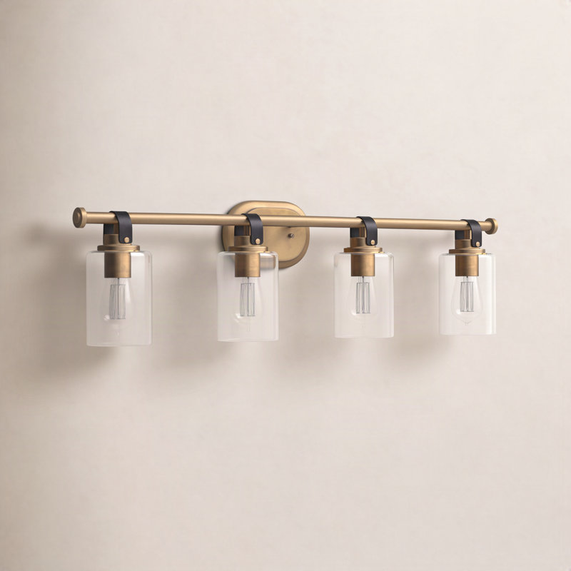 April 4 - Light Dimmable Vanity Light, Heritage Brass