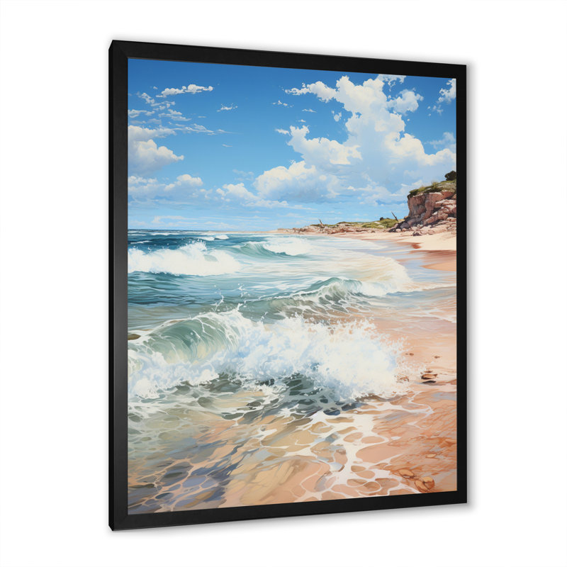 Photo de plage Arthurson I, Cadre photo noir, H 44 po x l 34 po x P 1,5 po