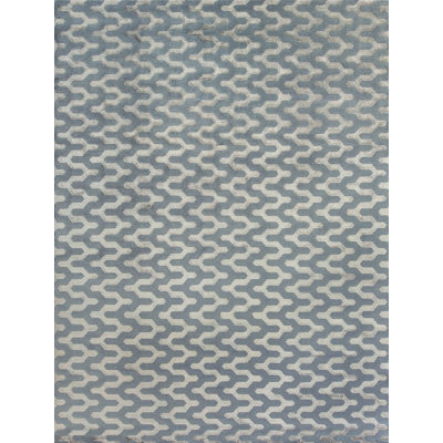 Tapis rectangulaire noué à la main