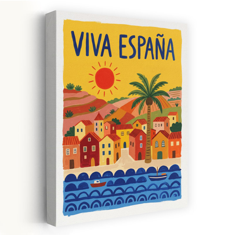 Viva EspaApa Coastal Village by Andreas Magnusson - Wrapped Canvas Print, 45.72 cm H x 30.48 cm W