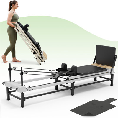 Machine de Pilates 91 po pliable avec hauteur réglable - Capacité de 500LB