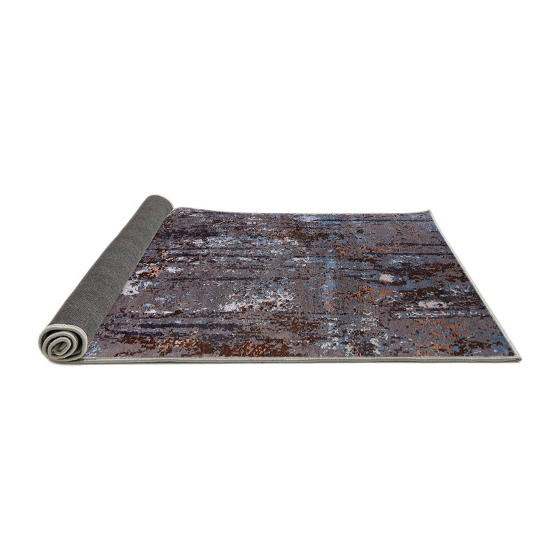 Tapis abstrait gris, Rond 4 pi