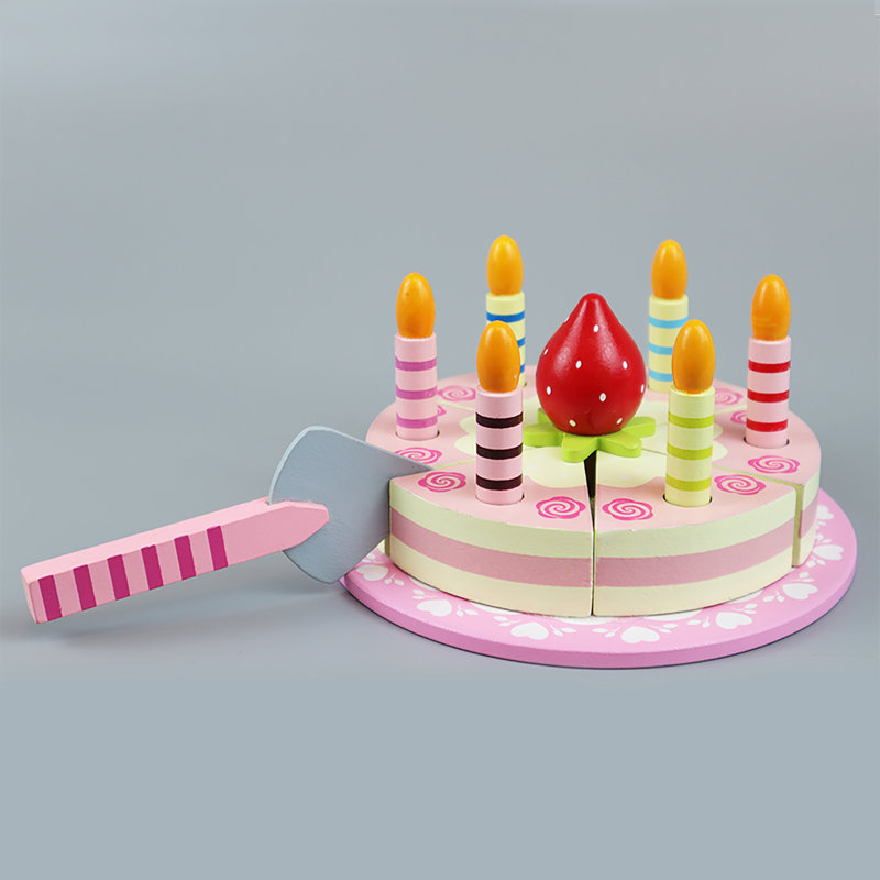 Little Baker Wooden Birthday Cake Play Food