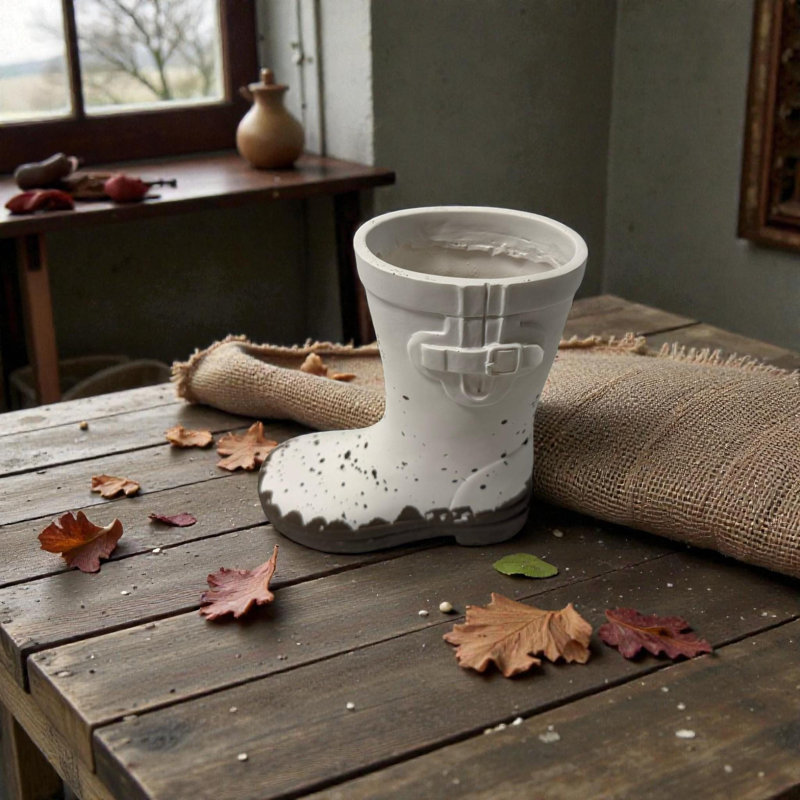 White Resin Rainboot