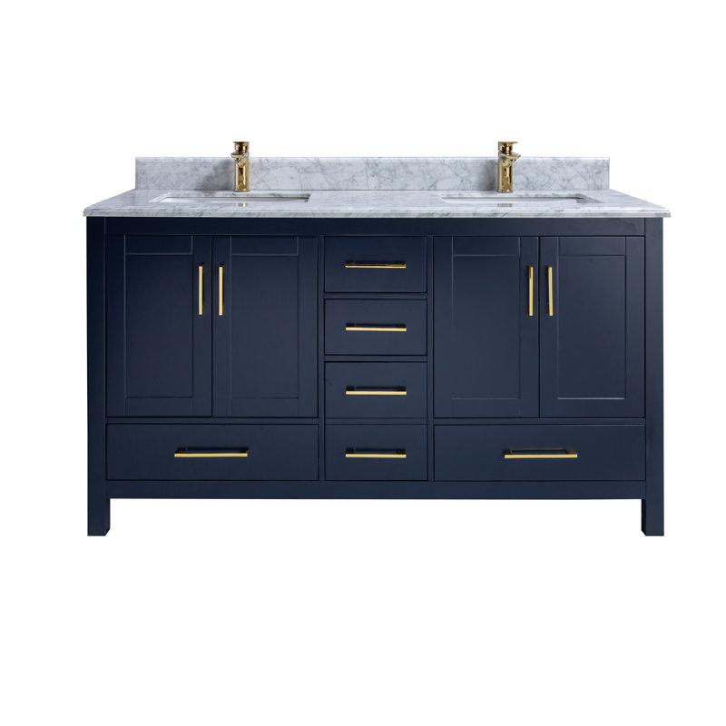 Ensemble de meuble-lavabo double 61 po Gordan