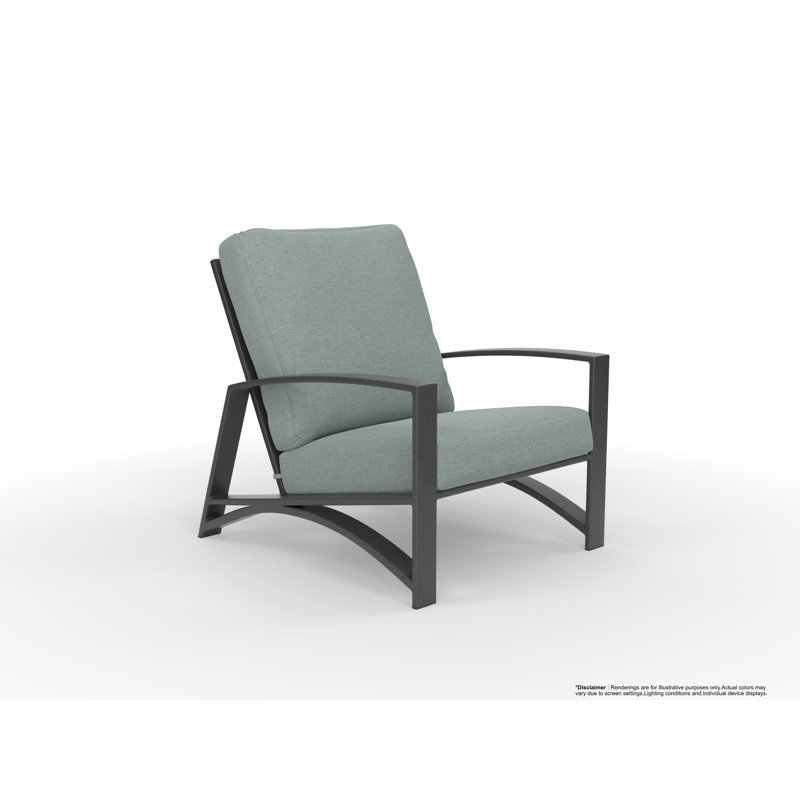 Arc Outdoor Lounge Chair, Trax Burgundy, Graphite