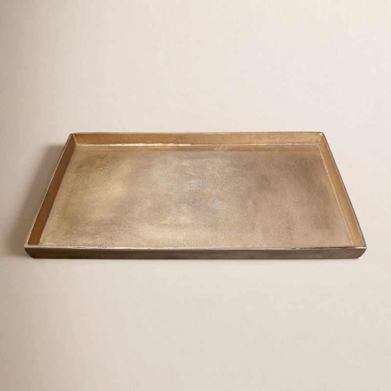 Aluminum Tray, 2" H x 28" W x 18" D, Brown
