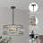 Baconton 3-Light Dimmable Crystal Drum Chandelier