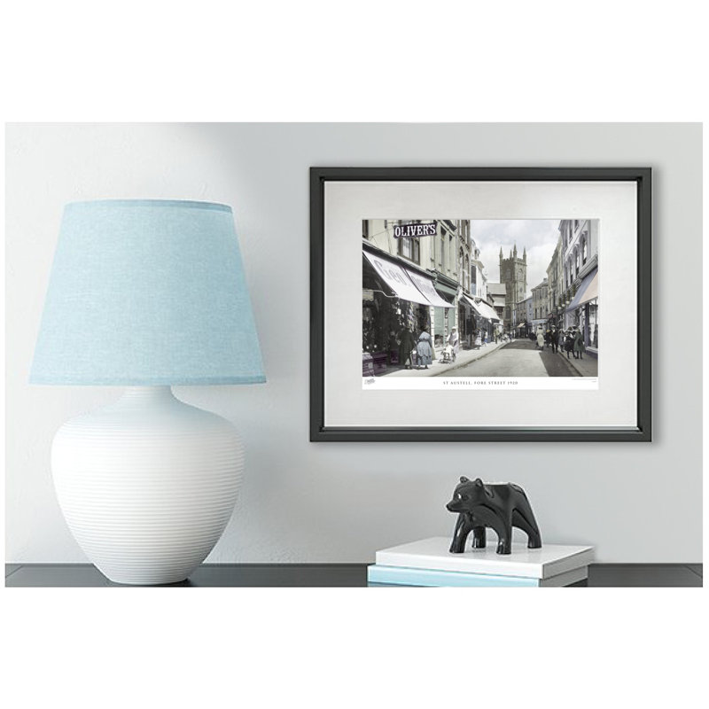 St Austell, Fore Street 1920 by Francis Frith - Single Picture Frame Print, 40cm H x 50cm W x 2.3cm D