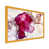 Toile avec cadre photo doré