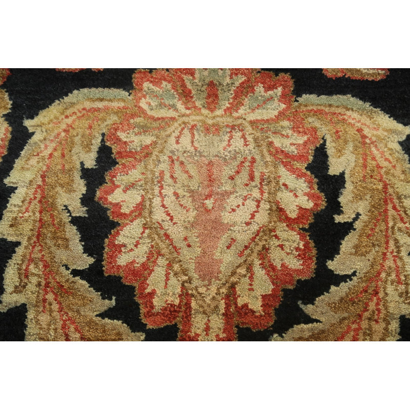 Tapis oriental floral Agra noué à la main 8 x 11