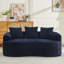 Causeuse courbée, petit canapé en chenille avec 3 coussins, canapé profond pour appartement, salon, aucun assemblage requis-950950178-950950180