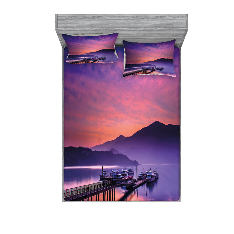 Ensemble de draps majestic nantou taïwan mer, Grand