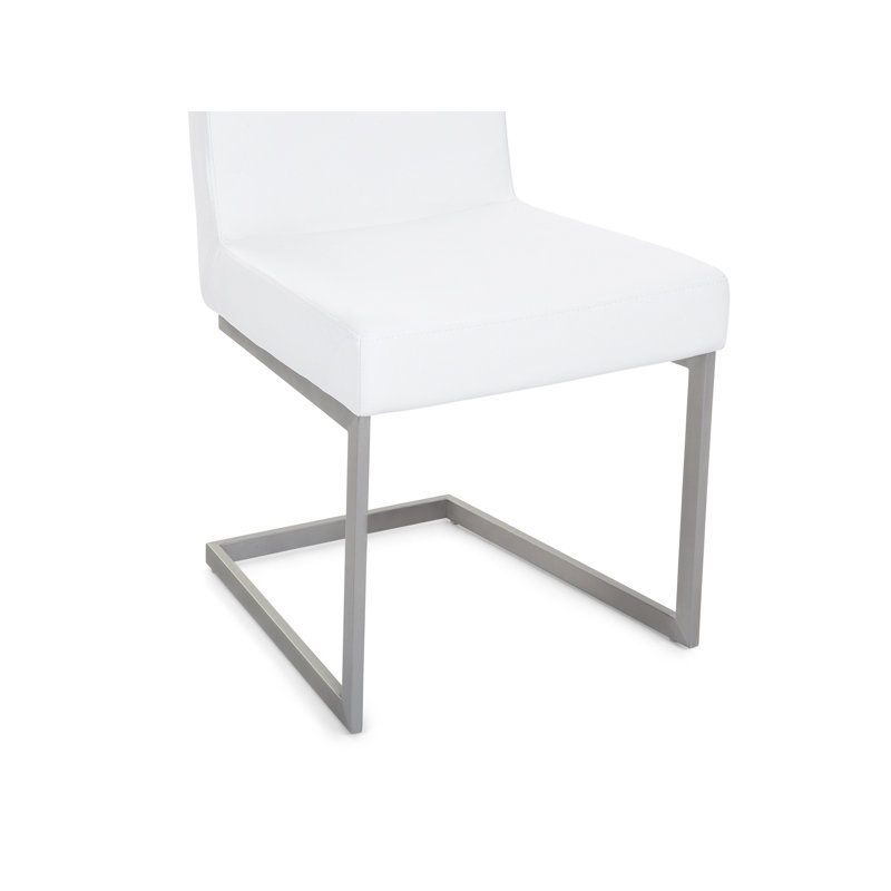 Warre 49.5cm H Upholstered Cantilever Chair, White