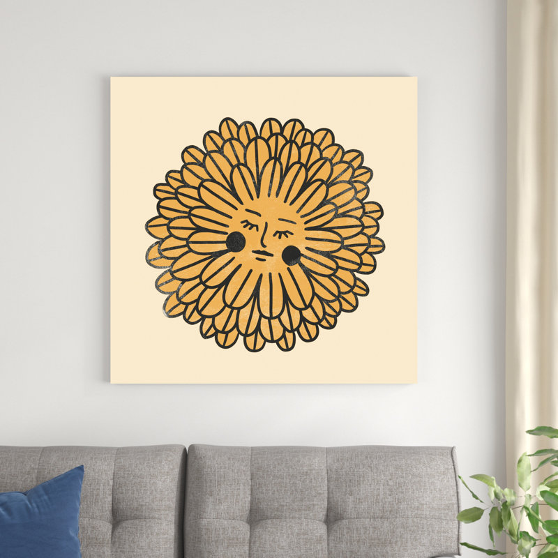 Visage de fleur I, H 36 po x l 36 po