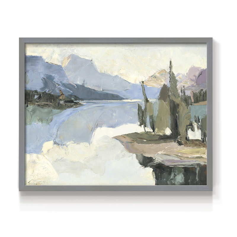 Bleu majestueux - impression encadrée - réversible, H 11 po x l 14 po, Gris