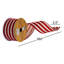 Joss & Main 2.5" x 10 Yard Red Velvet and Beige Wired Ribbon.