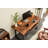  Live Edge Desk with U Shaped Legs and South American Walnut, with Keyboard Storage-854452115