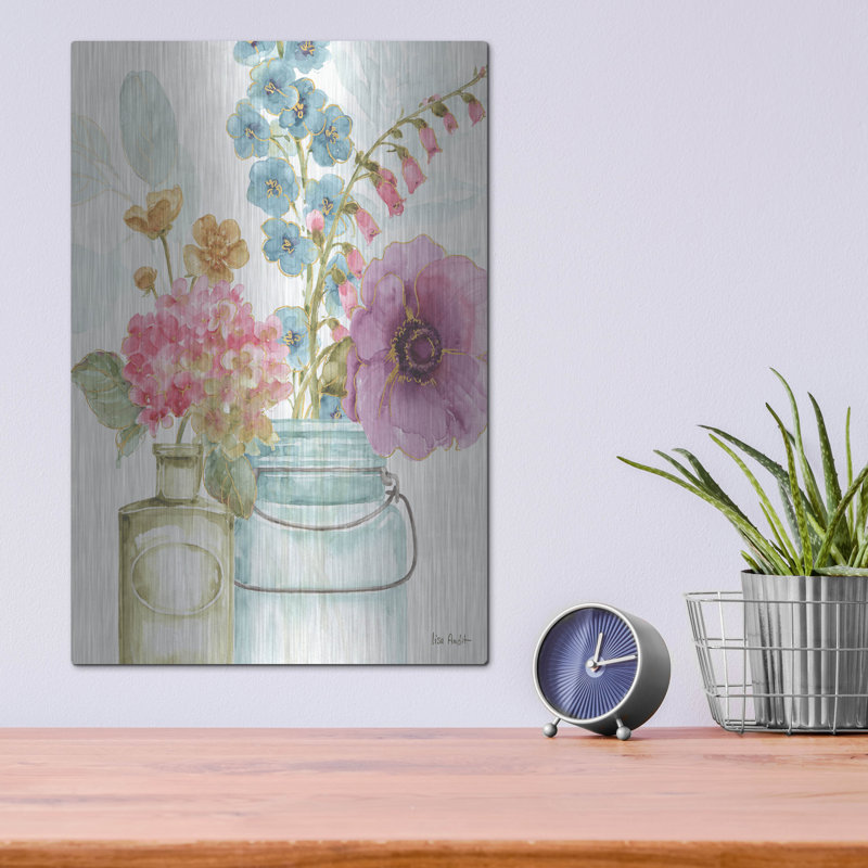 "Rainbow Seeds Flowers VIII" par Lisa Audit, H 16 po x l 12 po