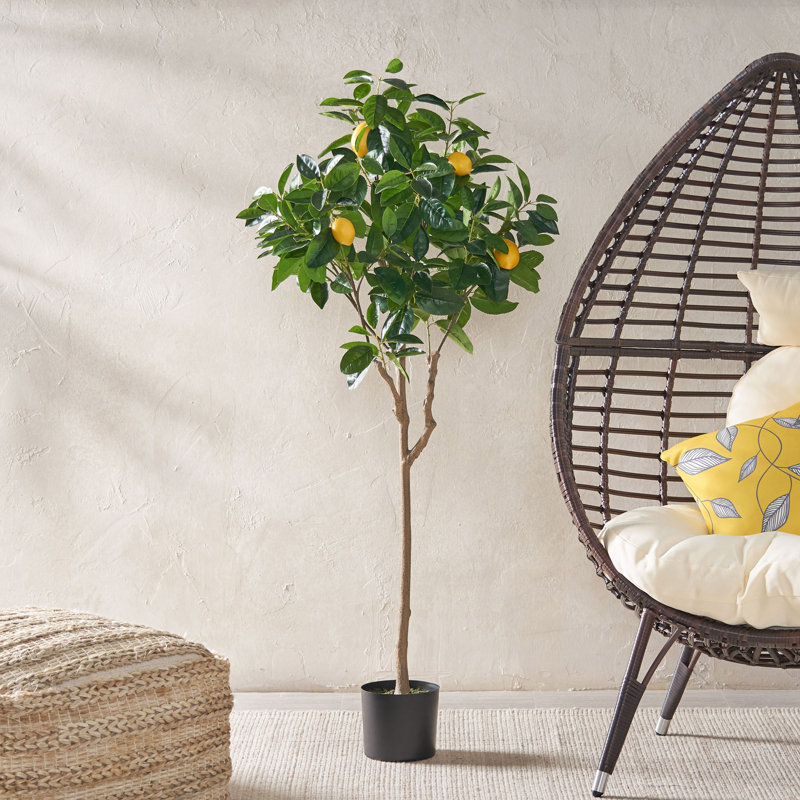 Artificial Lemon Tree For Home Wall