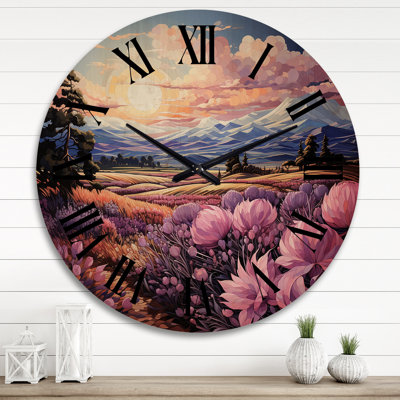 Horloge murale en bois massif Nicholaus