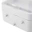 Lissia Plastic 3 Compartment Makeup Organiser