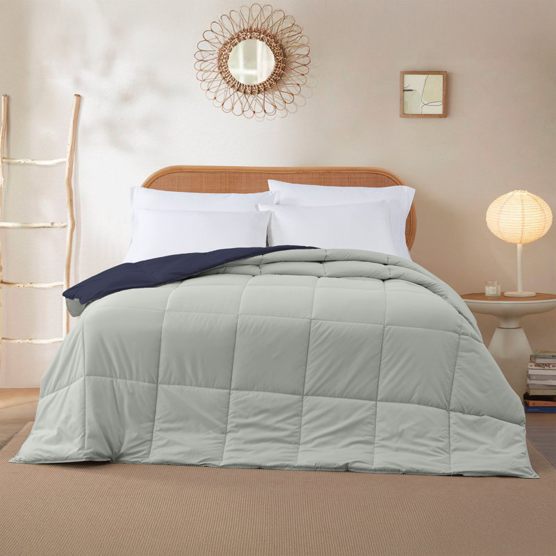 Modern Threads Comforter Duvet Insert, Reversible Quilted Down Alternative Comforter with Corner Tabs, All Season Bedding