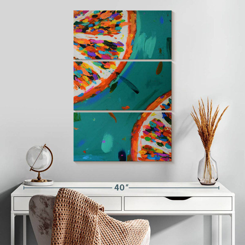 Yarlin Two Oranges, 32" H x 20" W
