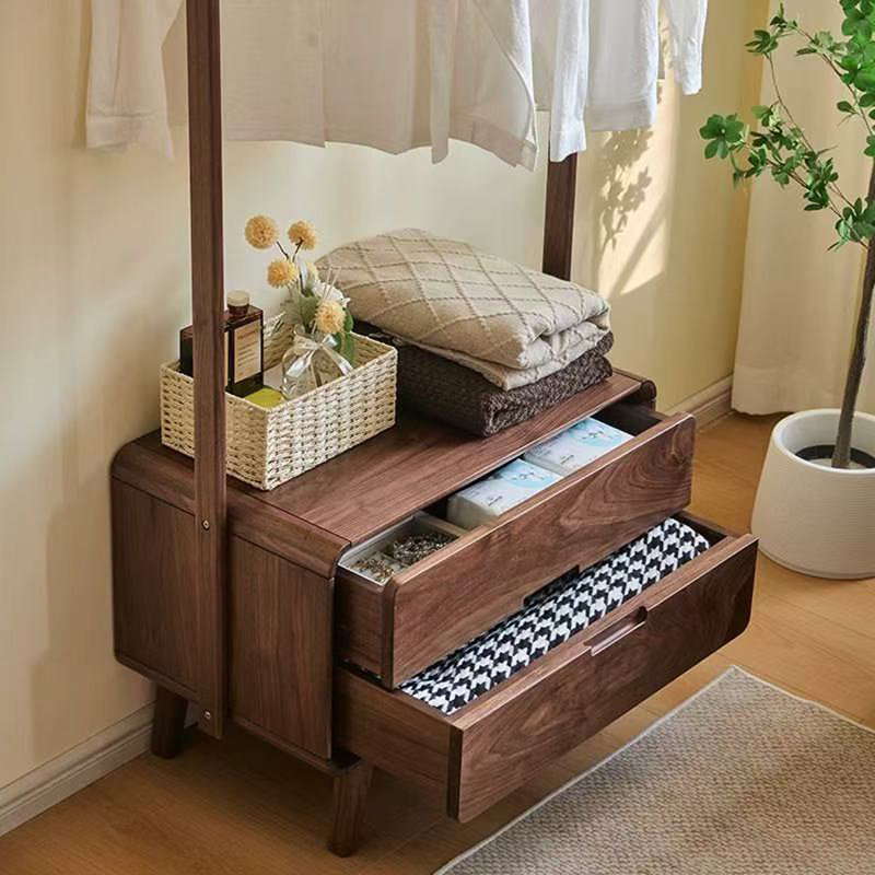 Solid Black Walnut Coat Rack