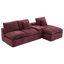 Canapé modulaire Cloud rembourré 107,9 "avec coussin double couche et poches latérales-1423135229