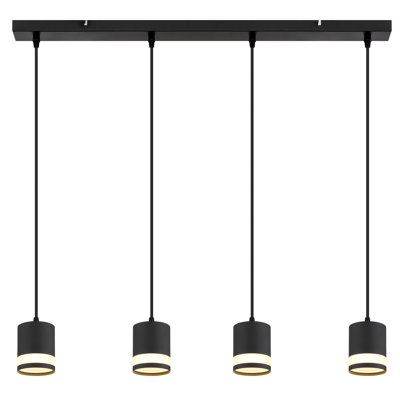 Dayla 4 - Light Matte Black Pendant