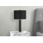 Lampe de table arquée en métal noir et abat-jour noir Oksana, H 27,26 po x l 14,82 po x P 14,79 po