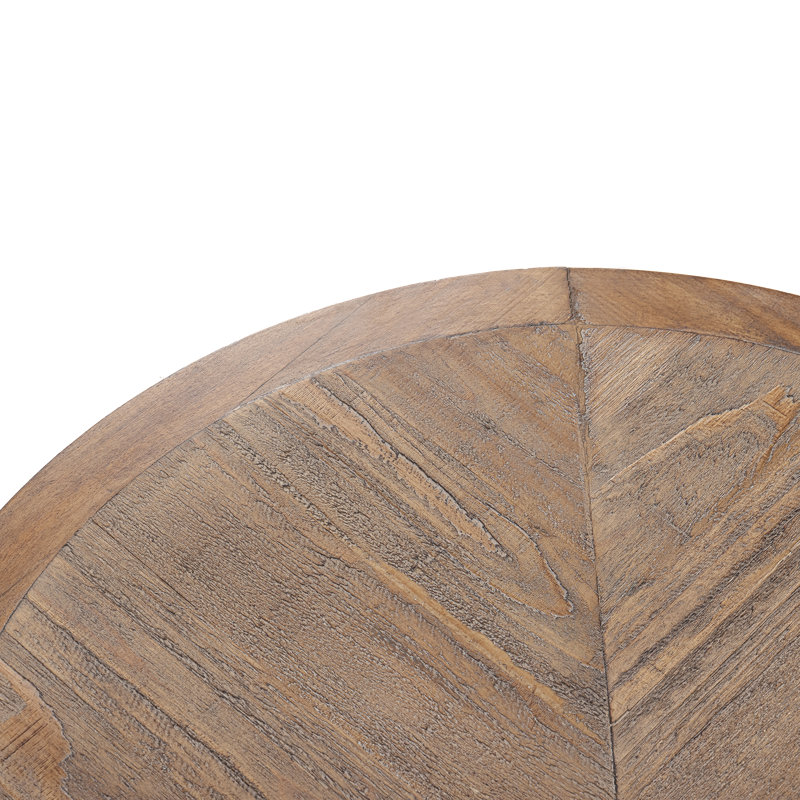 Farmhouse End Table with Storage Shelf, French Country Accent Side Table