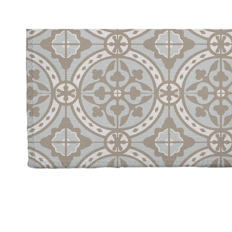 Tapis de lessive Aleah, Taupe, Rectangle 4pi x 6 pi