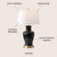 Lampe de table 29 po Herron-105700083