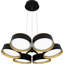 Lustre intégré noir mat Jahim