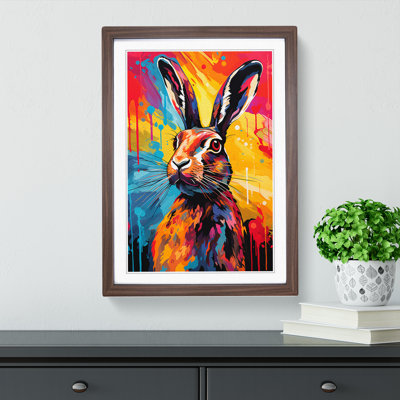 Hare Colour Field Art - Framed Print