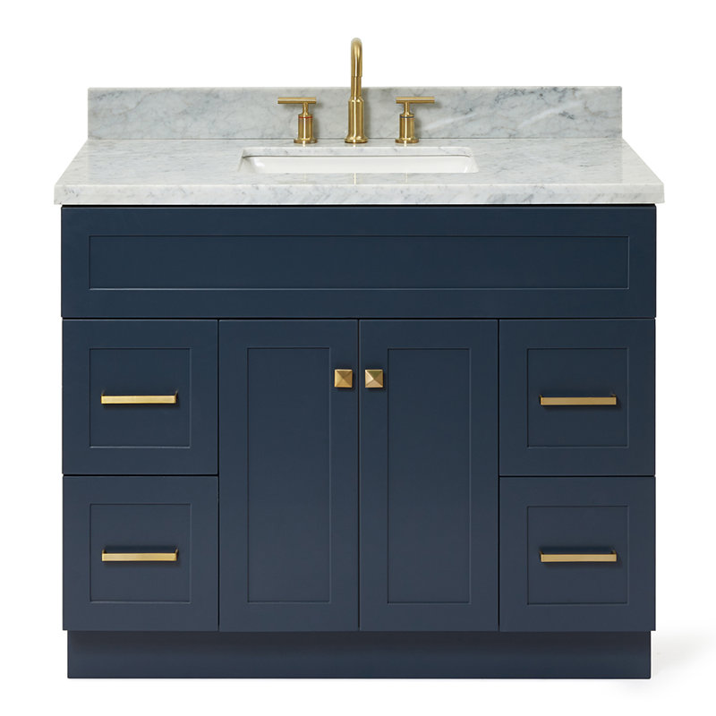 Ensemble de meuble-lavabo simple 43 po Hamlet, Bleu minuit