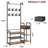 Tredan Freestanding 8 - Hook Coat Rack with Storage